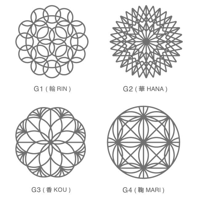 coaster_シリコーンベース_幾何学模様<相手が選べるギフト対象>